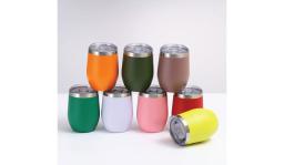 Eggy Double Wall Stainless Steel Mug with Lid